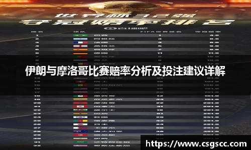 伊朗与摩洛哥比赛赔率分析及投注建议详解